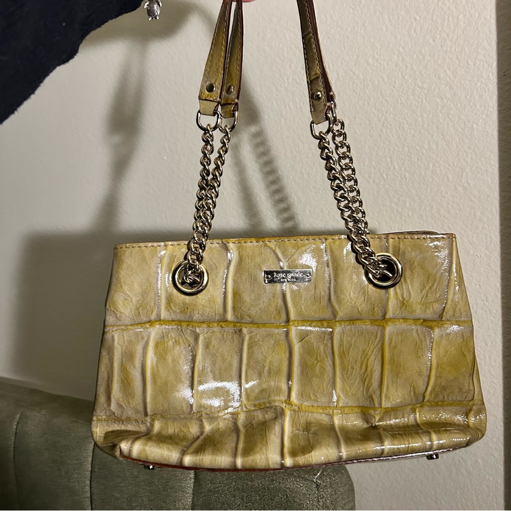 Vintage Crocodile-Embossed Kate Spade Handbag
